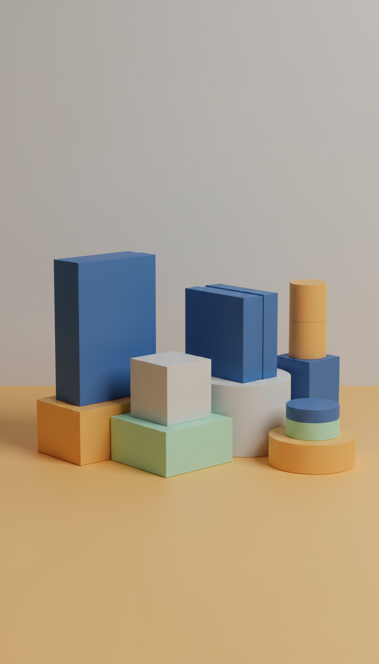 Premium Subscription Packaging Set With Minimalist Design